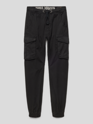 Cargohose mit Logo-Stitching von Alpha Industries Schwarz - 10