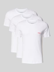 T-Shirt mit Label-Print im 3er-Pack von HUGO - 3