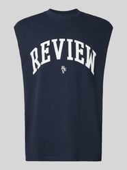top z nadrukiem z logo od REVIEW - 5