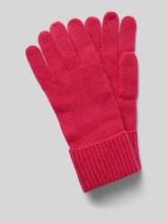 Handschuhe aus Kaschmir mit Umschalg von Christian Berg Woman Rot - 15