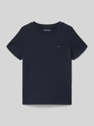 T-shirt van biologisch katoen met logodetails van Tommy Hilfiger Kids - 48