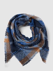 Schal mit Tartan-Karo von Esprit Blau - 4