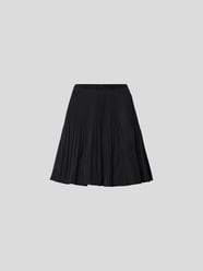 Minirock mit Plisseefalten von RED Valentino Grau / Schwarz - 37
