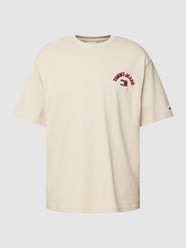 T-shirt met labelstitching van Tommy Jeans Wit - 29