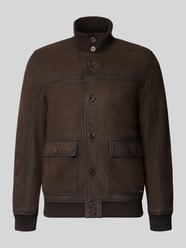 kurtka o kroju regular fit z materiał skóropodobny model 'GORDEN' od MAURITIUS - 22