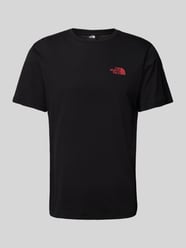 T-Shirt mit Label-Print von The North Face Schwarz - 23