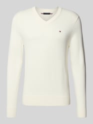 Sweter o kroju regular fit z mieszanki bawełny i kaszmiru od Tommy Hilfiger - 5
