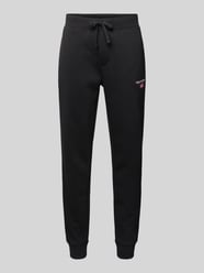 Slim fit sweatpants met labelstitching van Polo Sport - 37