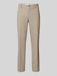 Slim Fit Stoffhose mit Webmuster Modell 'OASIS' von SELECTED HOMME Beige - 20