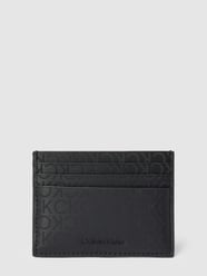 Etui na karty ze wzorem na całej powierzchni model ‘ELEVATED’ od CK Calvin Klein Czarny - 7