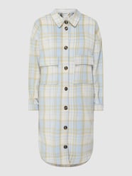 Oversized Hemdjacke mit Woll-Anteil Modell 'Tara' von Cream Blau / Türkis - 31