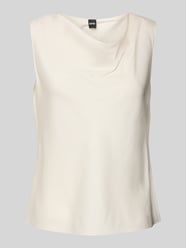 Regular Fit Seidenblusentop mit Wasserfall-Ausschnitt von BOSS - 2
