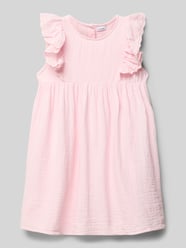 Jurk met ruches, model 'HAKKI' van Name It Fuchsia - 12