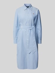 Hemdblusenkleid mit Logo-Stitching Modell 'CORY' von Polo Ralph Lauren Blau - 16