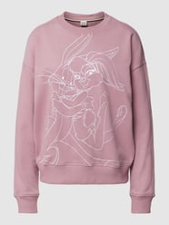 Sweatshirt met motiefstitching, model 'Ecaisa' van BOSS Roze - 12