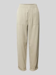 Stoffhose mit elastischem Bund von Jake*s Casual Beige - 23