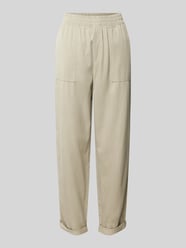 Stoffen broek met elastische band van Jake*s Casual Beige - 3