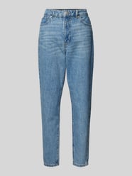 Mom Fit Jeans im 5-Pocket-Design von Review Blau - 36