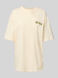 Oversized T-Shirt mit Label-Print von Review - 3