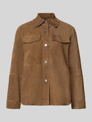 Regular Fit Lederjacke aus echtem Ziegenleder Modell 'STALLO' von MAX&Co. - 9