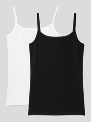 Top met spaghettibandjes in een set van 2 stuks van Schiesser Wit - 9