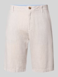 Regular Fit Leinenshorts aus Leinen-Baumwoll-Mix von Tom Tailor Beige - 28