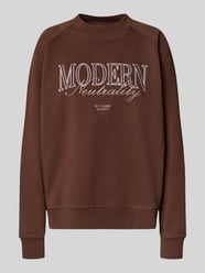 Oversized sweatshirt met ribboorden, model 'Maxime' van LeGer by Lena Gercke - 11