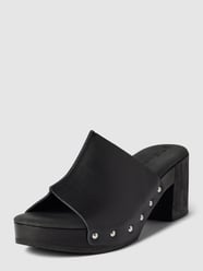 Sandalen met hoge hak, model 'Clog' van Tamaris Zwart - 9