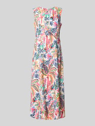 relaxed fit midi-jurk met florale all-over print van Milano Italy - 1