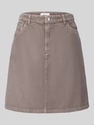 Mini-Rock aus reiner Baumwolle mit Cordstruktur von s.Oliver RED LABEL Beige - 2