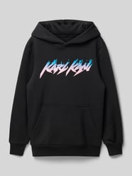 Hoodie mit Label-Print Modell 'Kani Flames' von KARL KANI - 16