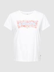 PLUS SIZE T-Shirt mit Label-Print Modell 'PERFECT TEE' von Levi’s® Plus Weiß - 21