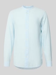 slim fit vrijetijdsoverhemd van mix van katoen en linnen model 'CAIDEN' van ONLY & SONS - 11