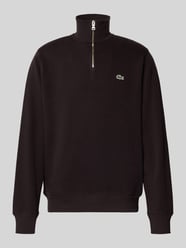 Krój regular fit troyer z czystej bawełny od Lacoste - 31