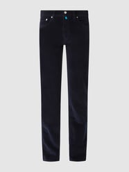 Tapered Fit Cordhose mit hohem Stretch-Anteil Modell 'Lyon' - 'Futureflex'
 von Pierre Cardin Blau - 4
