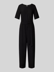 Jumpsuit mit Bindegürtel von Zero Schwarz - 45