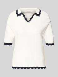 Strickshirt mit Polokragen und V-Ausschnitt von Christian Berg Woman - 33