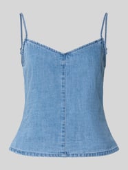 Top mit Leinen-Anteil in Denim-Optik Modell 'Dot' von JJXX - 13