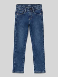Jeansy o kroju slim fit z mieszanki bawełny model ‘KATHY’ od s.Oliver RED LABEL - 9