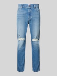 Tapered Fit Jeans im Destroyed-Look Modell 'DAD JEAN' von Tommy Jeans Blau - 14