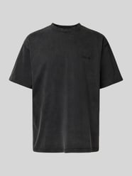 T-Shirt mit Label-Stitching Modell 'Baine' von WOODBIRD Schwarz - 25