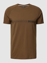 Slim Fit T-Shirt mit Label-Print von BOSS Grün - 12