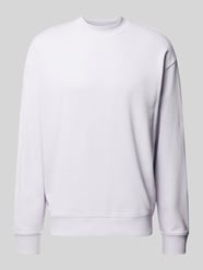 Sweatshirt mit Label-Schriftzug Modell 'Dapocrew' von HUGO Lila - 3