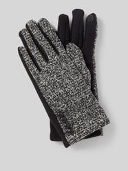 Handschuhe mit Ziersteinbesatz von EEM Schwarz - 37