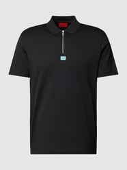 Regular Fit Poloshirt mit Label-Patch Modell 'Deresom' von HUGO Schwarz - 25