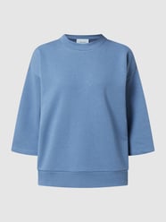 Bluza z obniżonymi ramionami model ‘Mikia’ od Minus Niebieski - 42