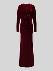 Abendkleid in Wickel-Optik von Christian Berg Cocktail Bordeaux - 46