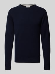 Strickpullover mit Strukturmuster Modell 'Karl' von Casual Friday Blau - 31