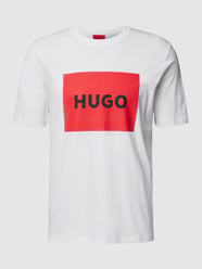 T-Shirt mit Brand-Schriftzug von HUGO Weiß - 22