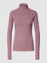 Shirt met lange mouwen en labelpatch, model 'Mock' van G-Star Raw Paars - 11